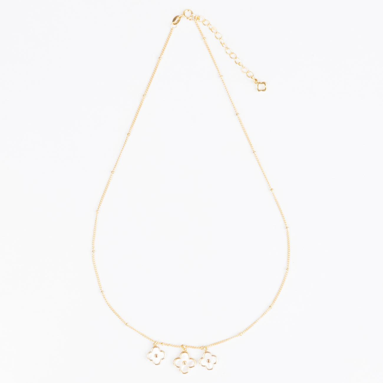 Three Fleur Necklace