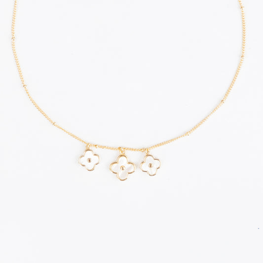 Three Fleur Necklace